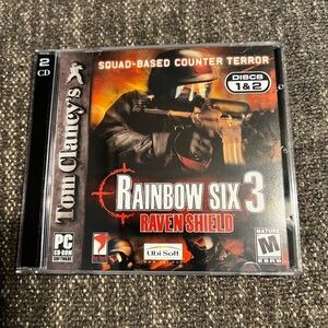 2003 PC CD ROM Tom Clancy's Rainbow Six 3 Raven Shield 2 disc Rated M